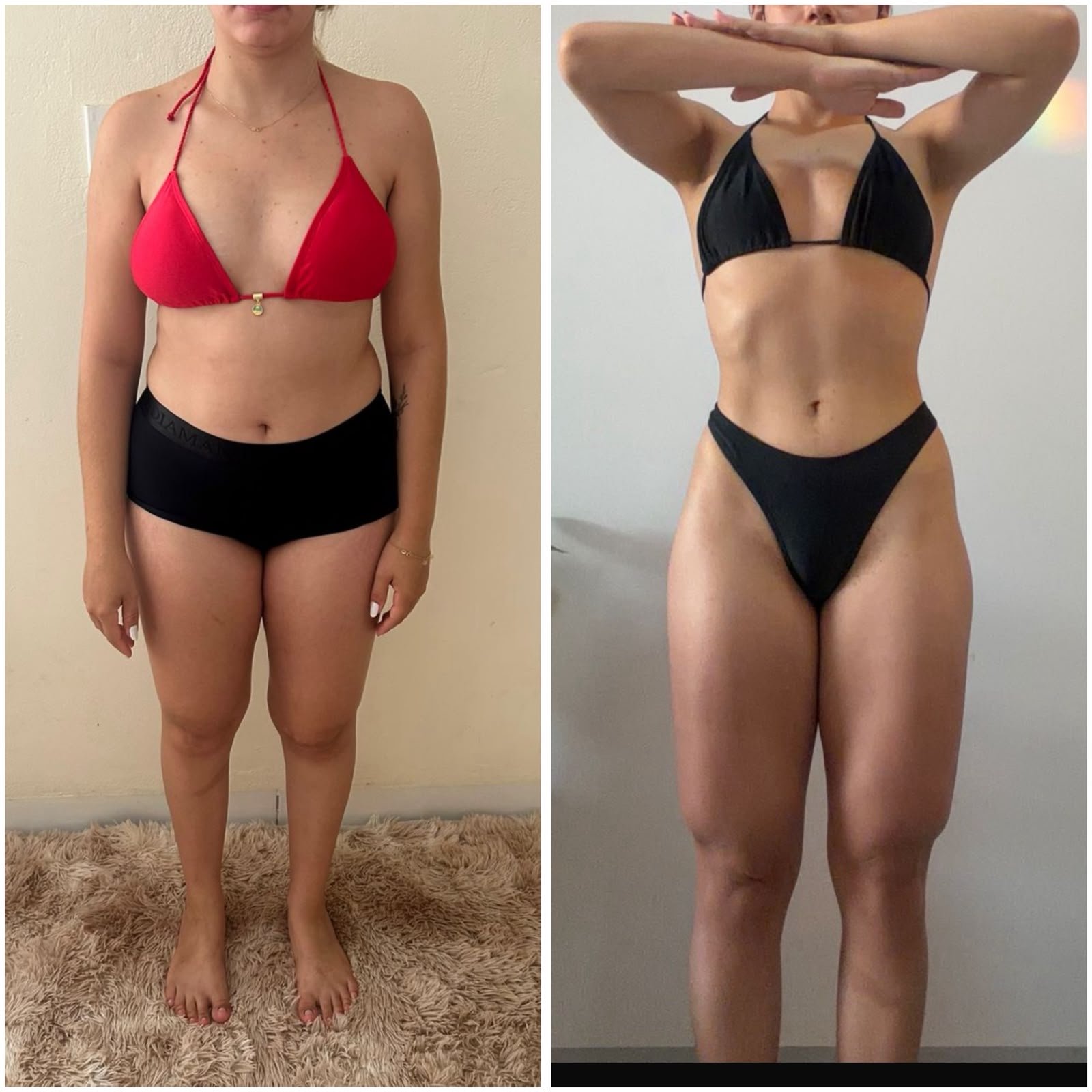 Transformação de aluna — antes e depois (2)